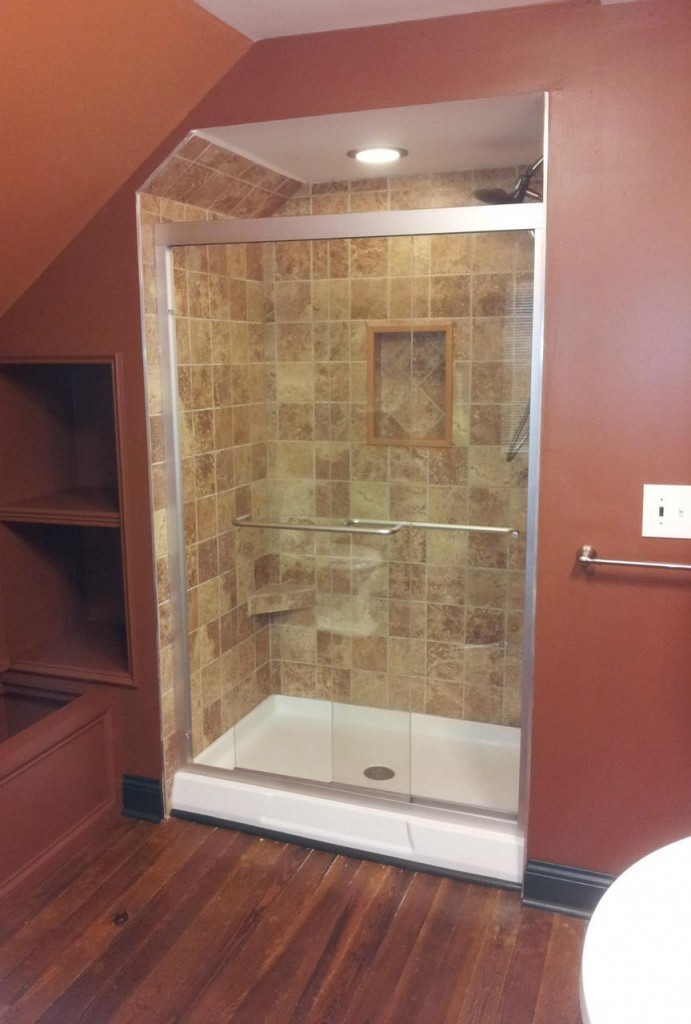 Before and after Bathroom Addition